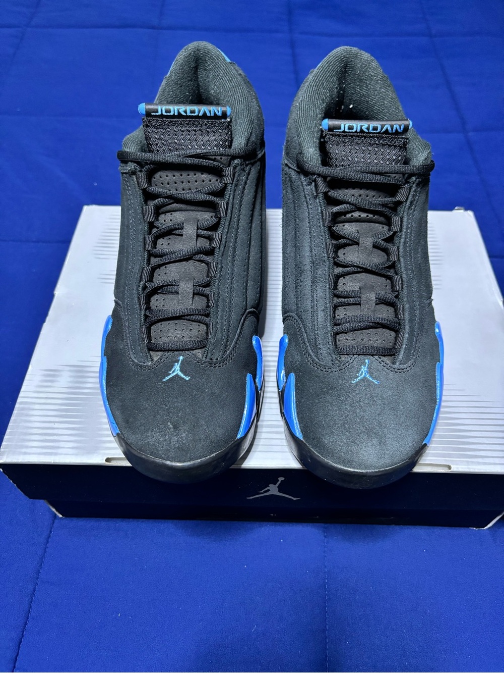 Jordan 14 Retro Black University Blue 2026 Size 10.5